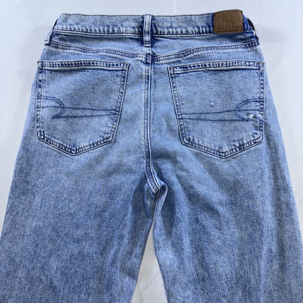 American Eagle Low Rise Baggy Flare Y2K Jeans Women's Size 2 Long - Picture 10 of 14